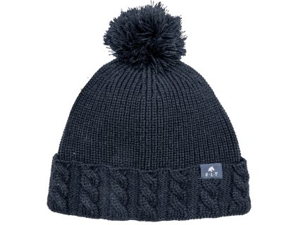 Czapka dziergana Ophelia - deepblue