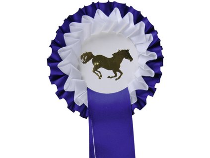 Rozeta HKM, dwurzędowa, blue/white