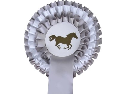 Rozeta trójwarstwowa HKM, silver/white