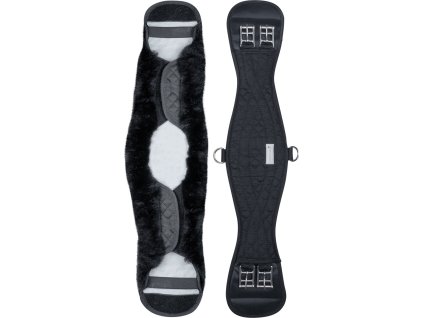 Popręg ujeżdżeniowy z owczej skóry Waldhausen, czarny