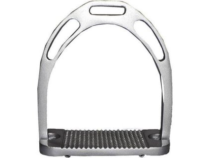 Aluminiowe Strzemiona HKM, 12 cm, para, srebrne