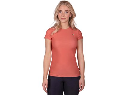 T-shirt Menton QHP, damski, amber gold