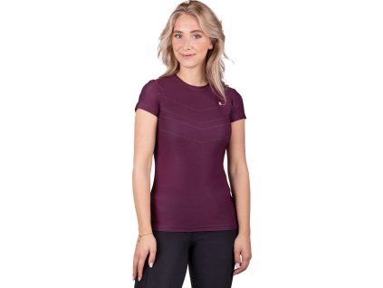 Koszulka Menton QHP, damska, plum
