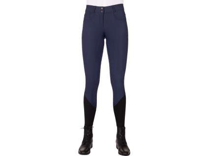 Bryczesy PerformNew PresTeq, z pełnym lejem, damskie, navy