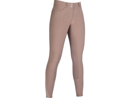 Bryczesy Lavender Bay HKM, z pełnym lejem, damskie, taupe