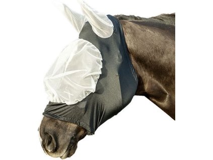 Maska przeciw owadom ekstra miękka i elastyczna HKM, z ochroną uszu, white/black