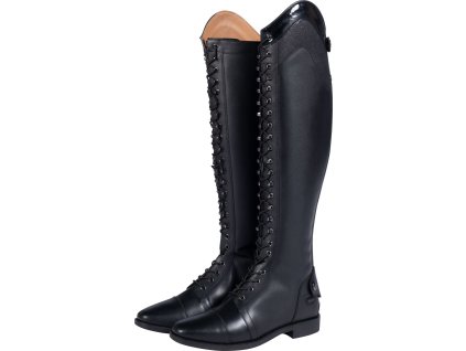 Oficerki jeździeckie Beatrice HKM, wąska łydka/długie, damskie, czarne