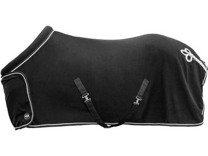 Osuszająca derka HKM z kołnierzem, czarna