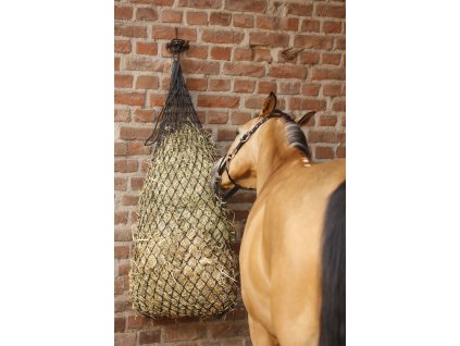 Siatka na siano duża Waldhausen, 150x80 cm, oczka 4,5x4,5 cm, czarna