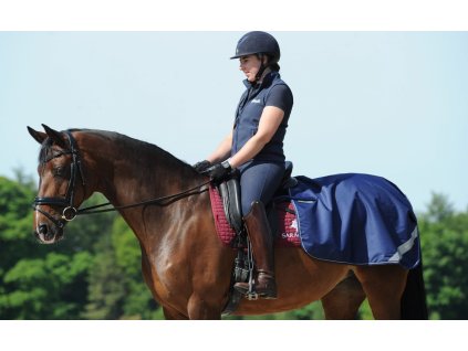 Derka treningowa Quarter Bucas, wodoodporna, navy/silver