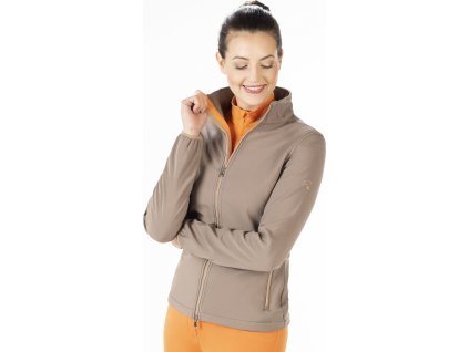 Kurtka softshell Lily HKM, damska, brązowa