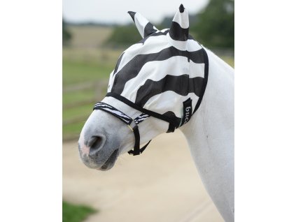 Maska przeciw owadom Buzz-Off Zebra Bucas, z ochroną uszu