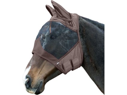 Maska przeciw owadom High Professional HKM, z ochroną uszu, brązowa