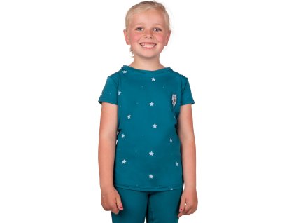 T-shirt Thunderbolt QHP, dla dzieci, deep lagoon