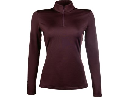 Funkcjonalny T-shirt Basic HKM, damski, bordowy