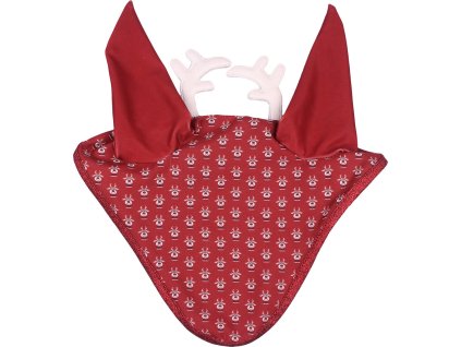 Nauszniki świąteczne Rudolf QHP, czerwony