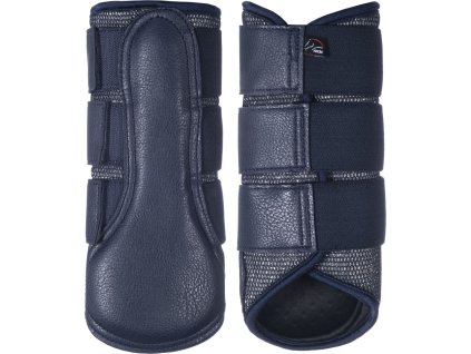 Ochraniacze ujeżdżeniowe brokatowe Mesh HKM, para, granatowe