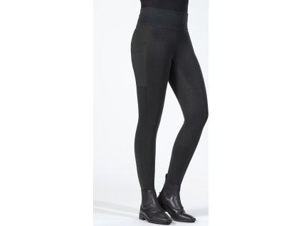 Bryczesy jeździeckie Cosy HKM, z pełnym lejem, zimowe, czarne