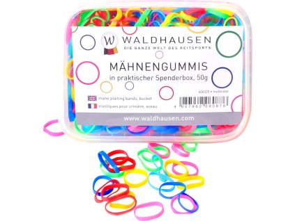Gumki do grzywy Waldhausen, 50 g, multicolour