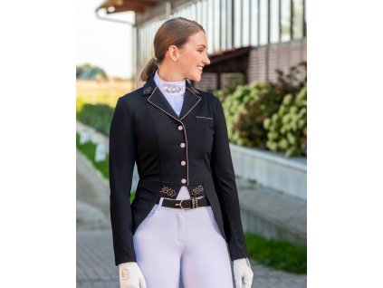 Frak konkursowy Audrey Competition HKM, damski, czarny