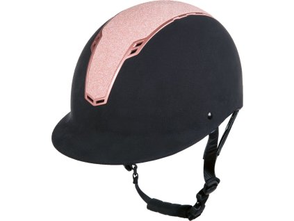 Kask jeździecki Graz HKM, black/rosegold
