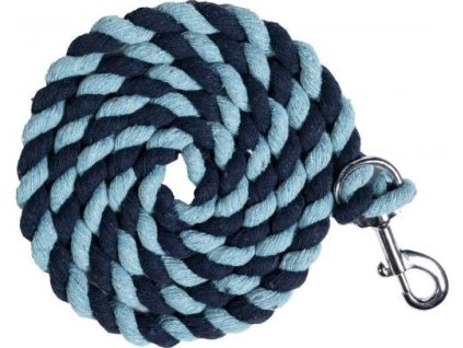 Uwiąz bawełniany HKM, 1.8 m, granatowo/jasnoniebieskie paski