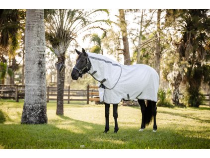 Derka letnia Amigo z elementem na szyję, navy check/titanium grey and silver