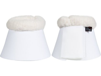 Kaloszki Comfort HKM, z jagnięcą skórą, wyściełane, para, białe