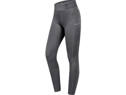 Legginsy jeździeckie Ella Glam ELT, z pełnym lejem, asphalt