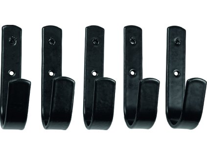 Uniwersalny haczyk Waldhausen, metalowy, czarny