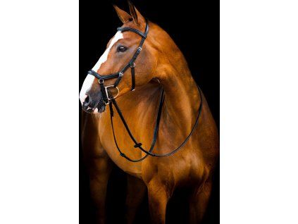 Ogłowie Rambo Micklem Deluxe Competition 2, czarne (Rozmiar COB/FULL)