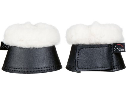 Kalosze neoprenowe Comfort Shetty HKM, para, z owczą skórą, czarne