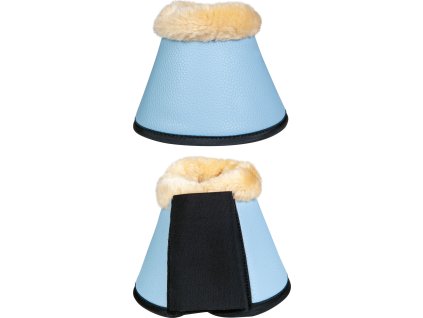 Kaloszki Comfort Premium HKM, z jagnięcą skórą, para, baby blue