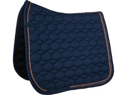 Czaprak Rosegold Glamour Style HKM, deep blue/rosegold