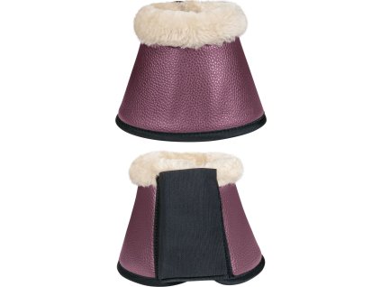 Kaloszki Comfort Premium HKM, ze skórą owczą, para, wine red