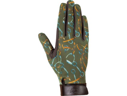 Rękawiczki jeździeckie Allure HKM, green
