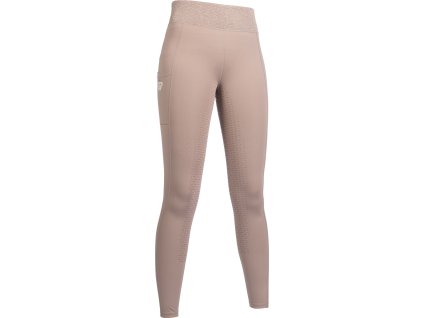 Legginsy jeździeckie Lavender Bay HKM, z lejem, damskie, taupe