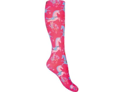Podkolanówki jeździeckie Pony Dream HKM, dziecięce, pink