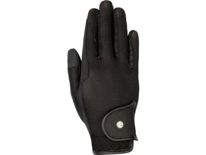 Rękawiczki jeździeckie Style HKM, czarne