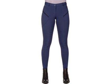 Bryczesy z lejem kolanowym Jace QHP, damskie, navy