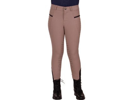 Bryczesy Rylee QHP, z silikonowym wykończeniem, dziecięce, beige
