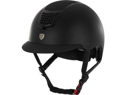 Kask jeździecki Eclipse Plain Matt Equestro, czarny