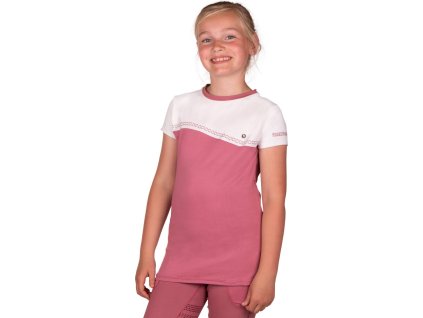Koszulka Zarah QHP, dziecięca, desert rose
