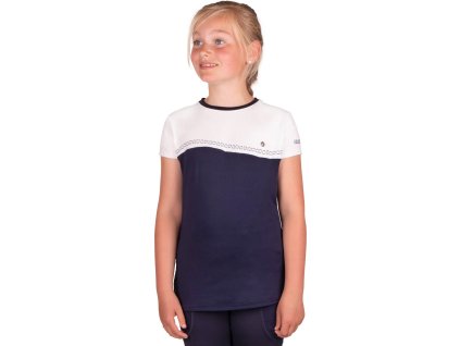Koszulka Zarah QHP, dla dzieci, navy
