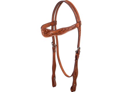 Ogłowie westernowe Flower McBryan, chestnut