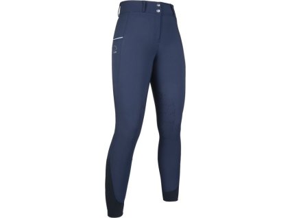 Bryczesy Comfort Flo HKM, z lejem kolanowym, deep blue