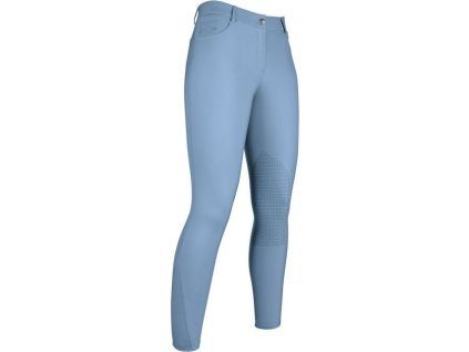 Bryczesy Sunshine HKM, z lejem kolanowym, jeans blue
