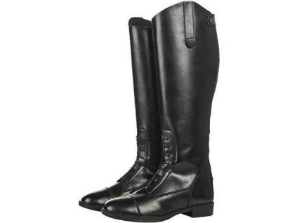 Oficerki New Fashion HKM, szersza łydka/niskie, damskie, czarne