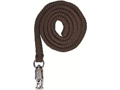 Uwiąz z karabińczykiem bezpiecznym Stars HKM, 1.8 m, dark brown