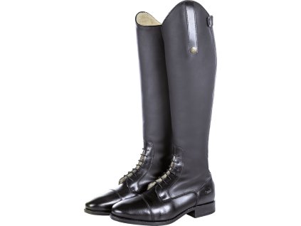 Oficerki jeździeckie Sevilla Teddy HKM, standardowa łydka, zimowe, czarne